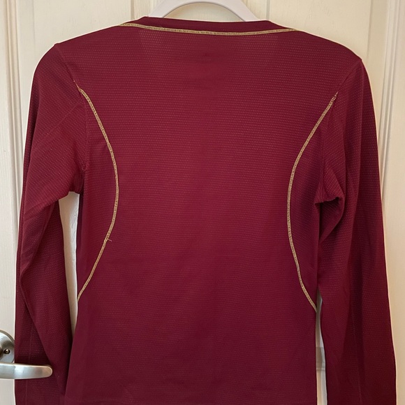 Adidas Maroon Long Sleeve Top - Picture 3 of 3